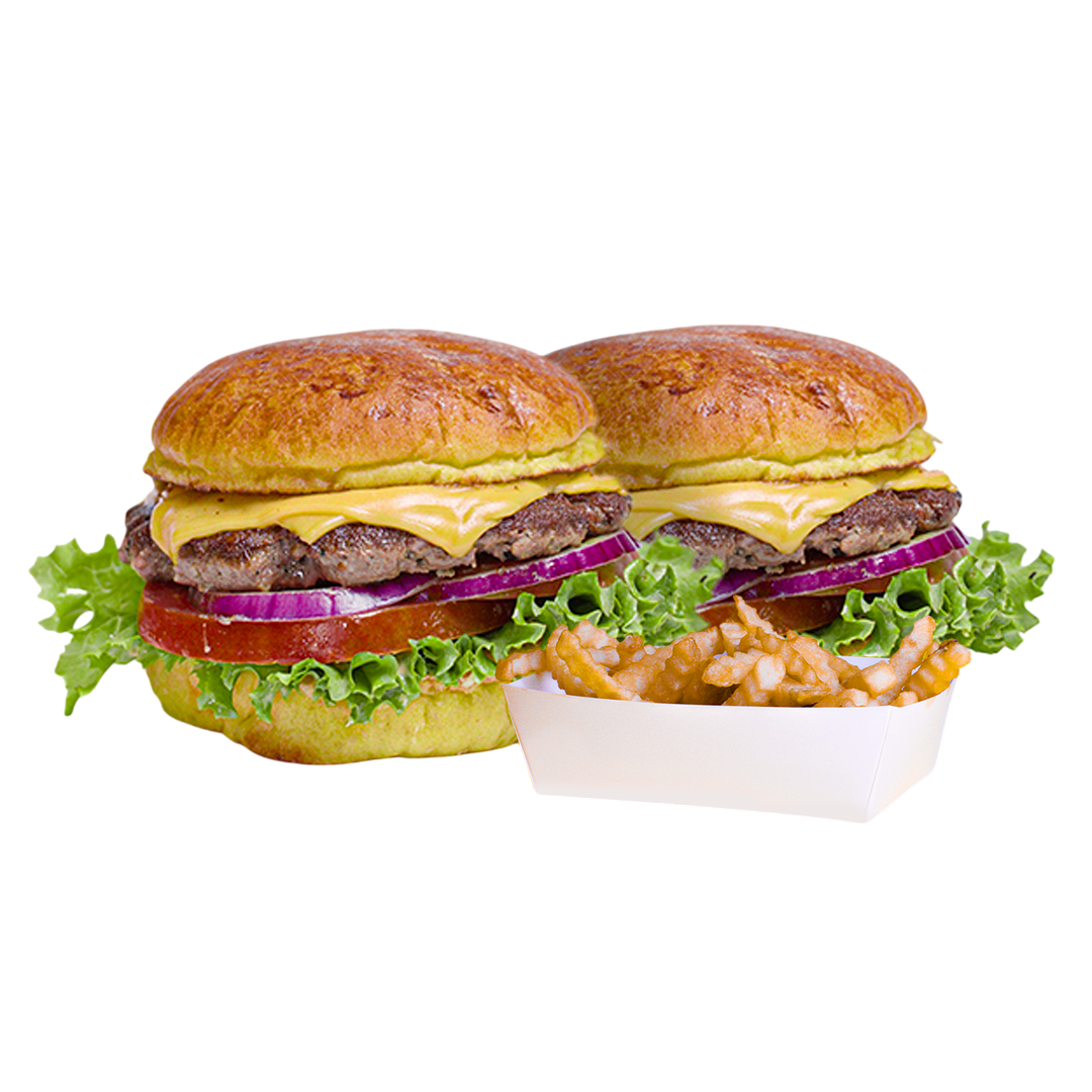 2 BURGER UP + PAPAS