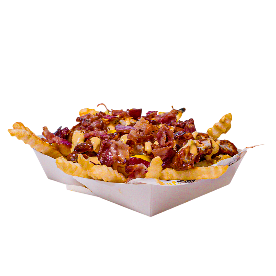 FRENCH FRIES CHEESE AND BACON